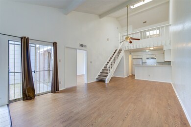 The open concept floor plan