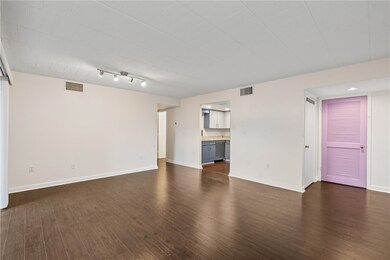 View showing the living area layout including the