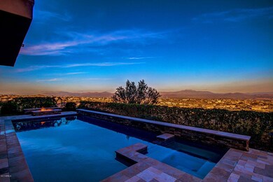 backyard at sunset