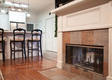 Double sided fireplace
