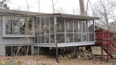 Screened in back porch.