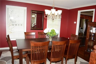 Dining room with hardwood