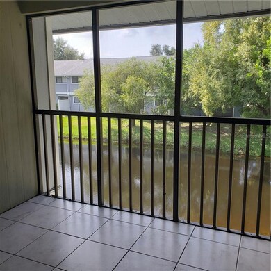 Relax in your screened lanai overlooking the lake.