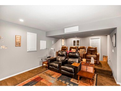 Basement Media Room. Built in ceiling mount for pr