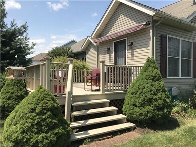 A spacious porch for entertaining guests.