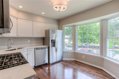 Brand new kitchen with stainless steel appliances
