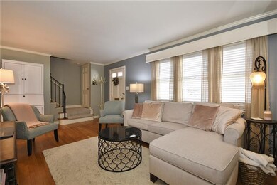Stylish living room will work with any decor.