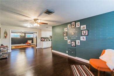 view from the front door of the open floor plan