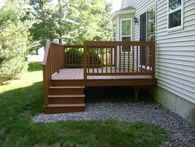 Exterior Side View. Private deck for...
