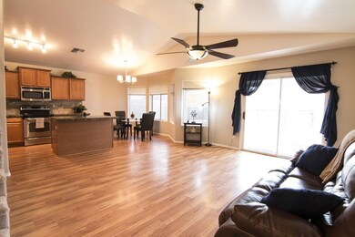 Family to kitchen