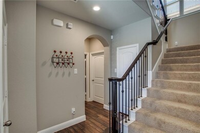 Wood and iron staircase