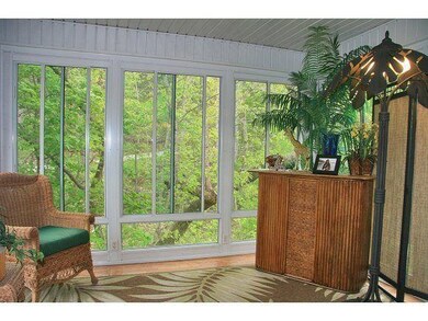 Heated Sun Room on Main level in Summer