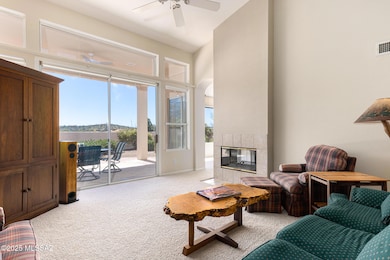 Living Area & Fireplace