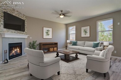 Virtually Staged Living Room