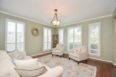 Lots of light in the Formal Living room.