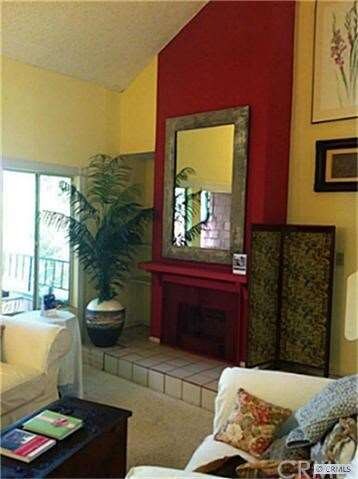 Romantic fireplace and sweeping architectectural l