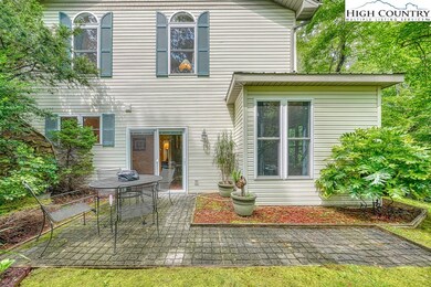 Attractive architectural features, stone patio