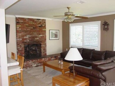 family room from dining area
