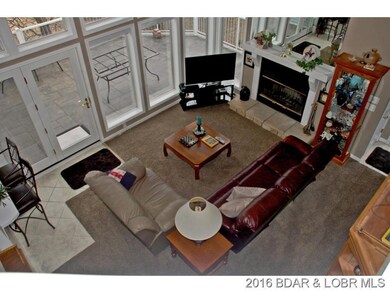 Looking down from loft
