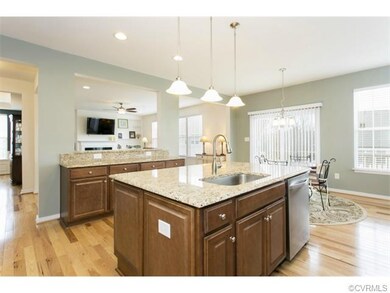 Kitchen with view into Great Room, Granite, & ampl