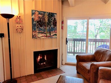A nice gas fireplace adds some warmth to those chi