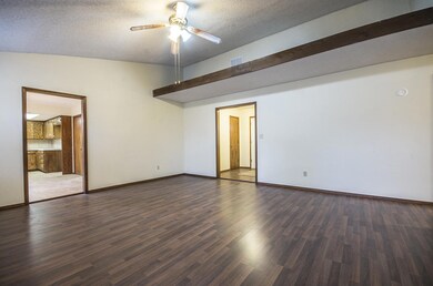 Vaulted ceiling in LR