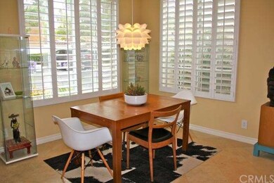 Expandable dining area with corner windows.