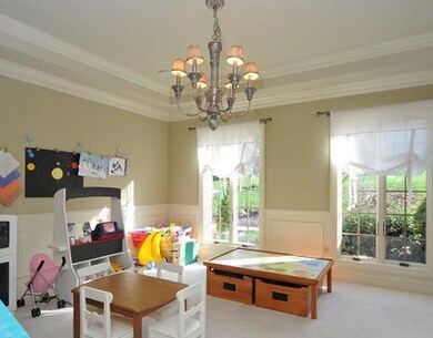 Dining Room. The formal dining room with 9 foot tr