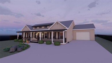 View of front of home featuring a porch, an attached garage, driveway, and board and batten siding