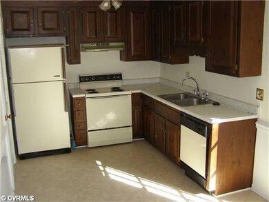 Kitchen - New vinyl flooring, fresh paint, adjacen