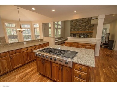 Kitchen with Island Open to Great Room and Dinette