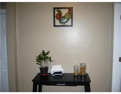 Entry/Foyer. Back door entrance, the kitchen is to
