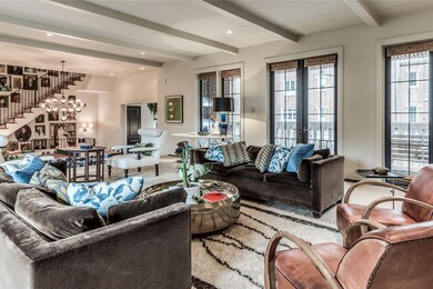 The Living Room, located on the second floor, flow
