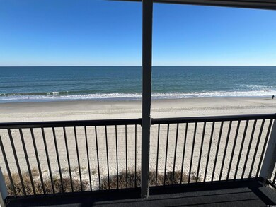 Property view of water with a beach view