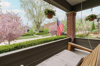 Front Porch Overlooking Sycamore Street