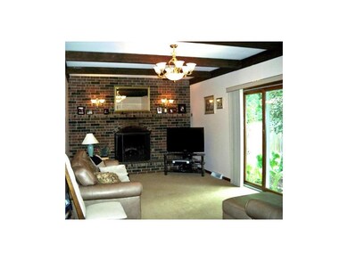 MAIN FLOOR FAMILY ROOM - NEWER CARPET - WD BURING 