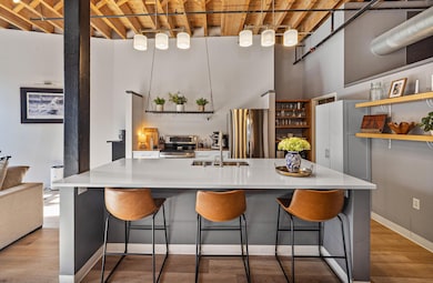 Straight on Kitchen