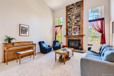 Large family room with vaulted ceilings