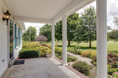 Large covered front porch with amazing views