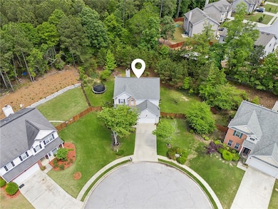 Aerial view of residential area