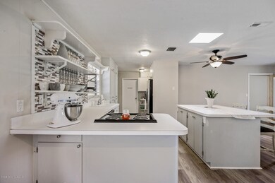 Open Shelving & Tile Backsplash