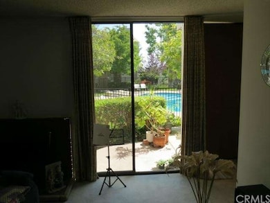 View of the small pool from living room