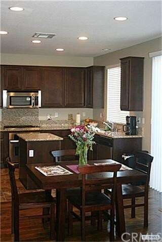 view of kitchen and dining room.. Wide open space