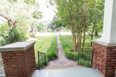 cherry front porch view to street