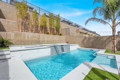 View of swimming pool featuring a fenced in pool,