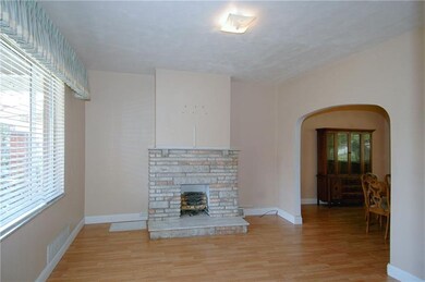 Stunning stone fireplace