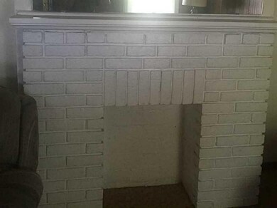 Living Room. decorative fireplace