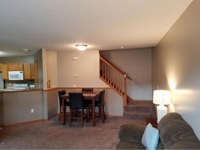 Open great room and kitchen area