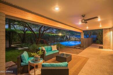Covered Backyard Living Space