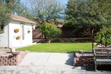 Lawn and shed